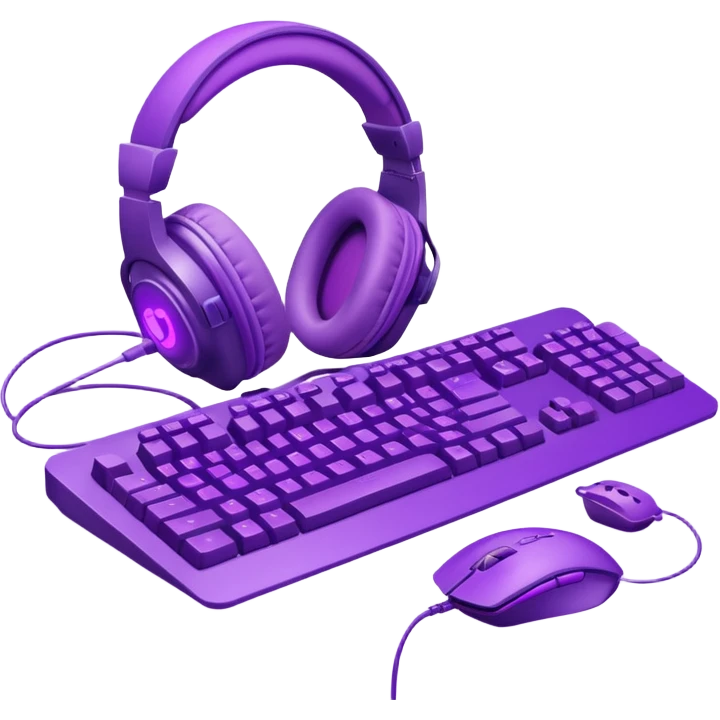 purple gaming setup emoji