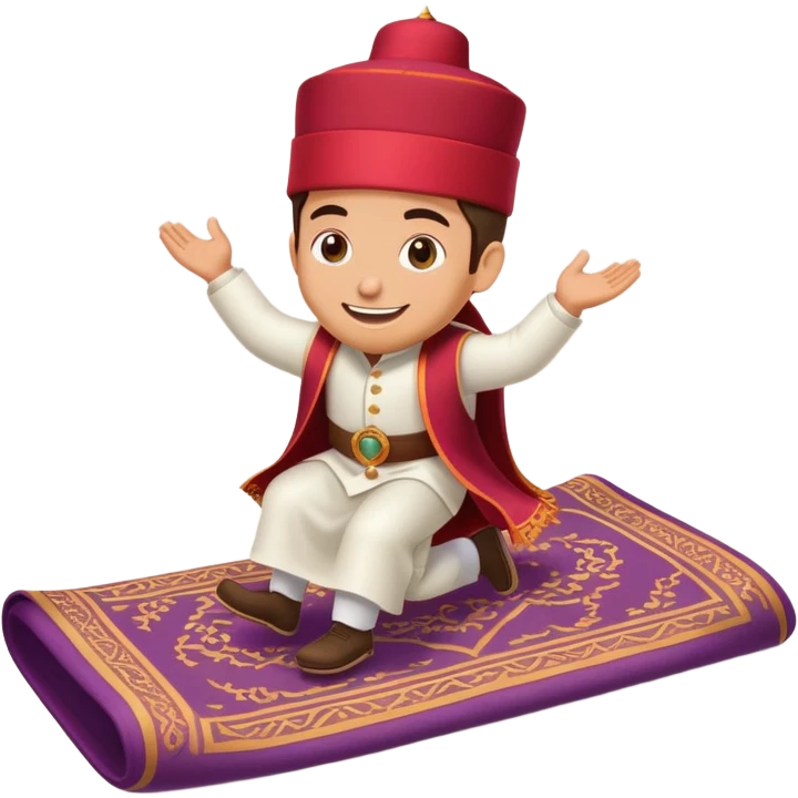 person riding a magic carpet emoji | AI Emoji Generator