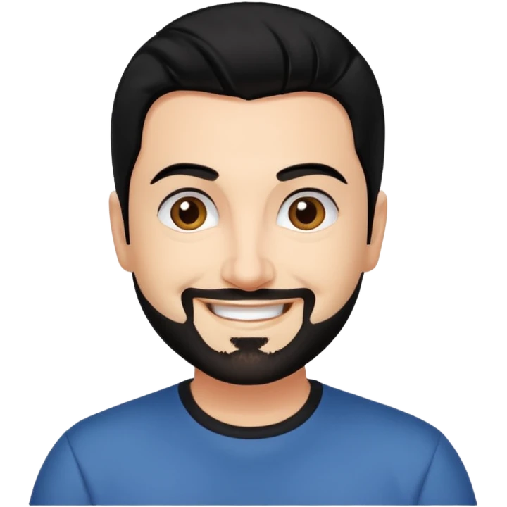 Chris Kirkpatrick with black hair emoji