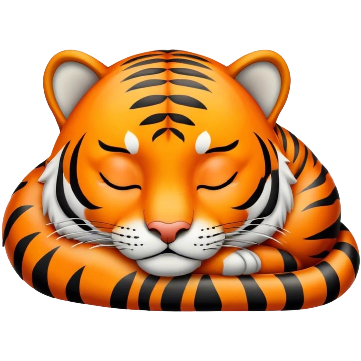 Tiger sleeping emoji