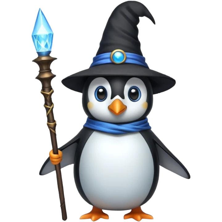 Penguin Wizard emoji
