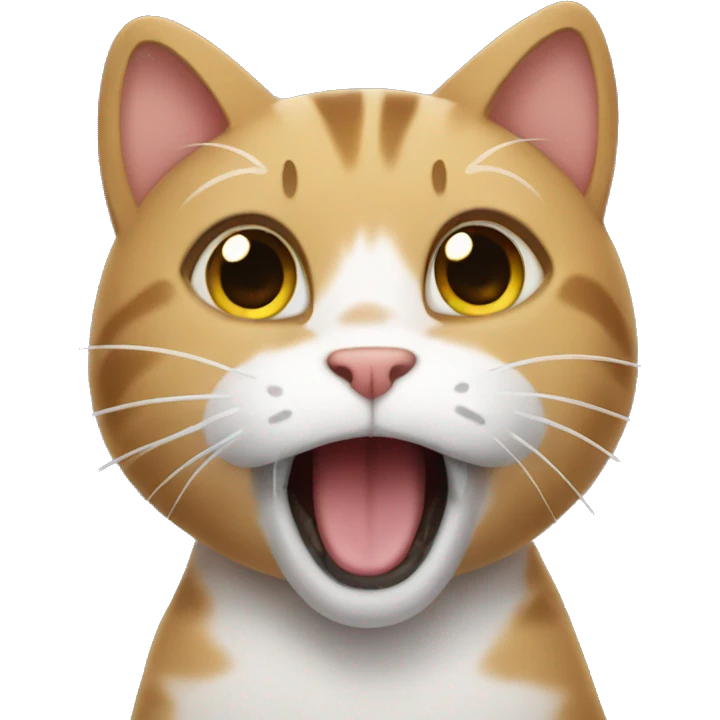 Cat singing  emoji
