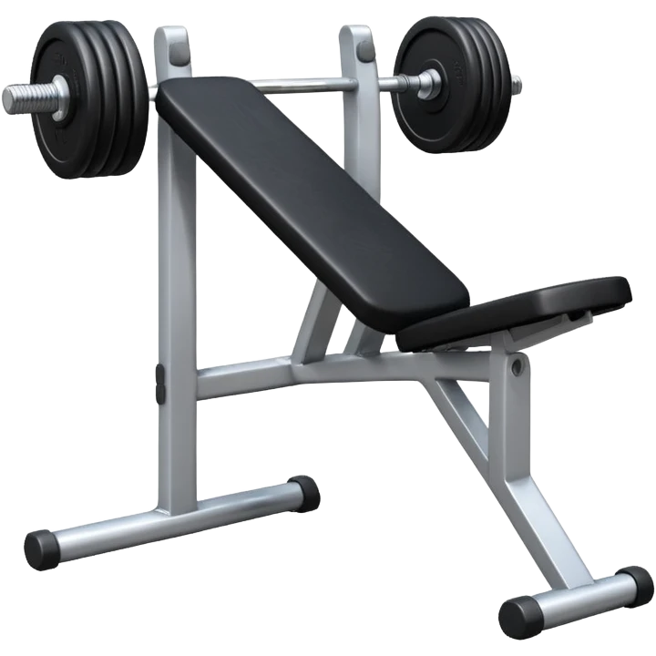 gym bench with a single dumbbell on it emoji