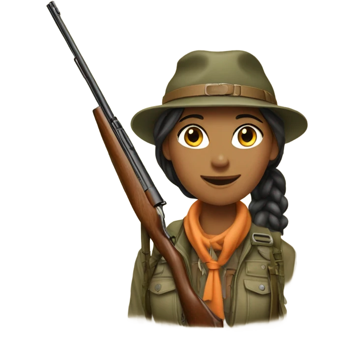 upland hunter girl emoji