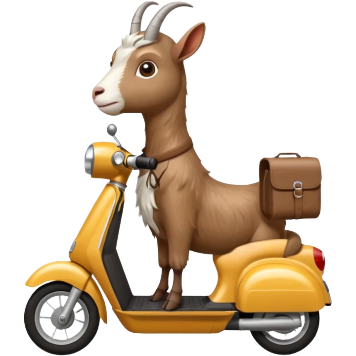 Коза на самокате emoji
