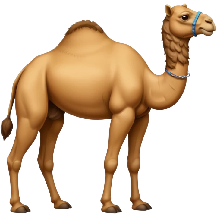High resolution camel without fur emoji