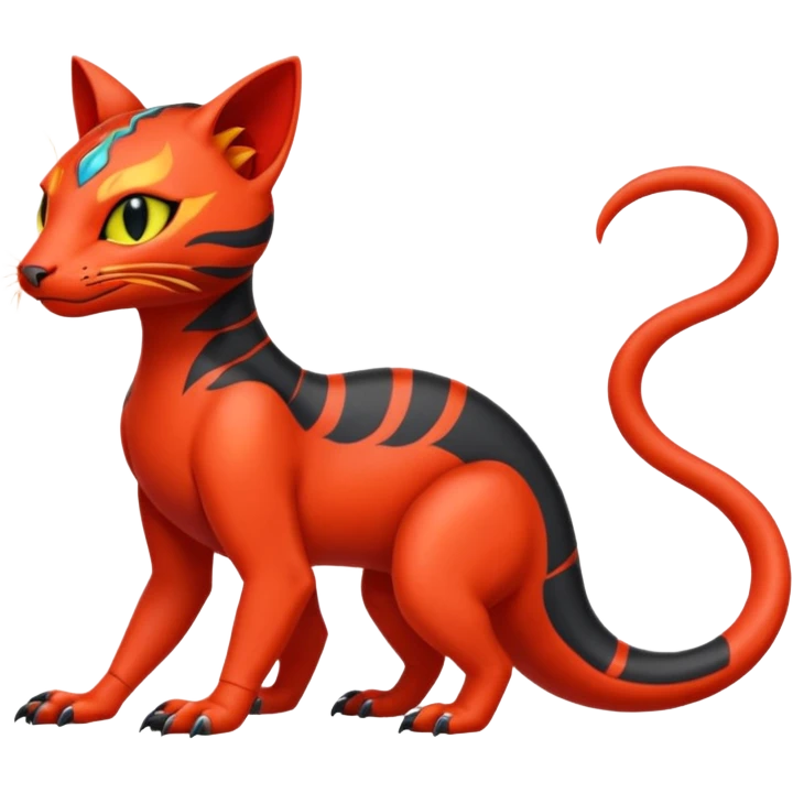 Salandit-Litten-Bastet-Fakémon-hybrid-creature (full body)  emoji