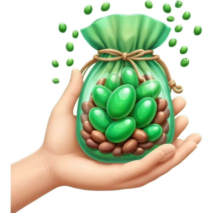 bag of magical beans emoji