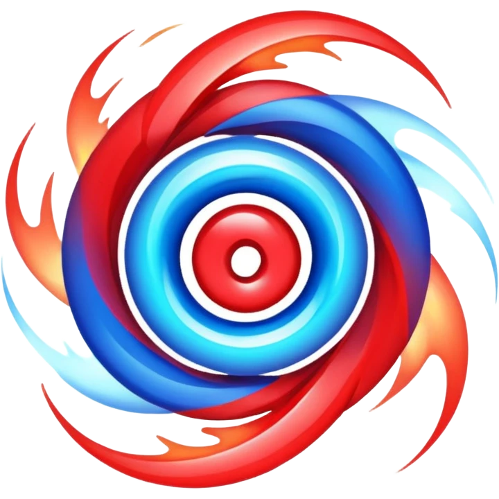 glitter red and blue plasma emoji