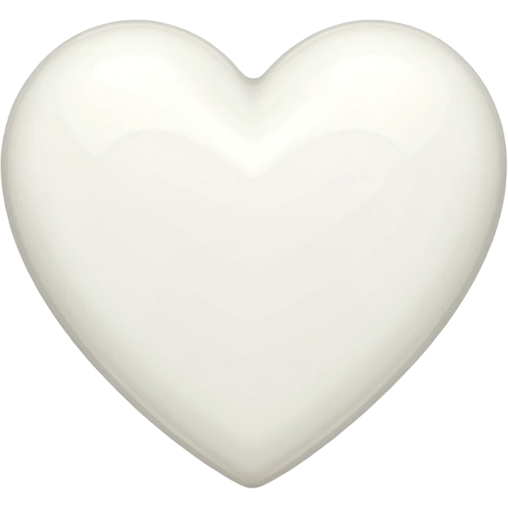 Chanel white heart emoji