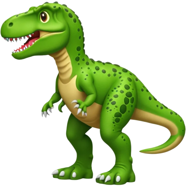 T. rex with crocs emoji