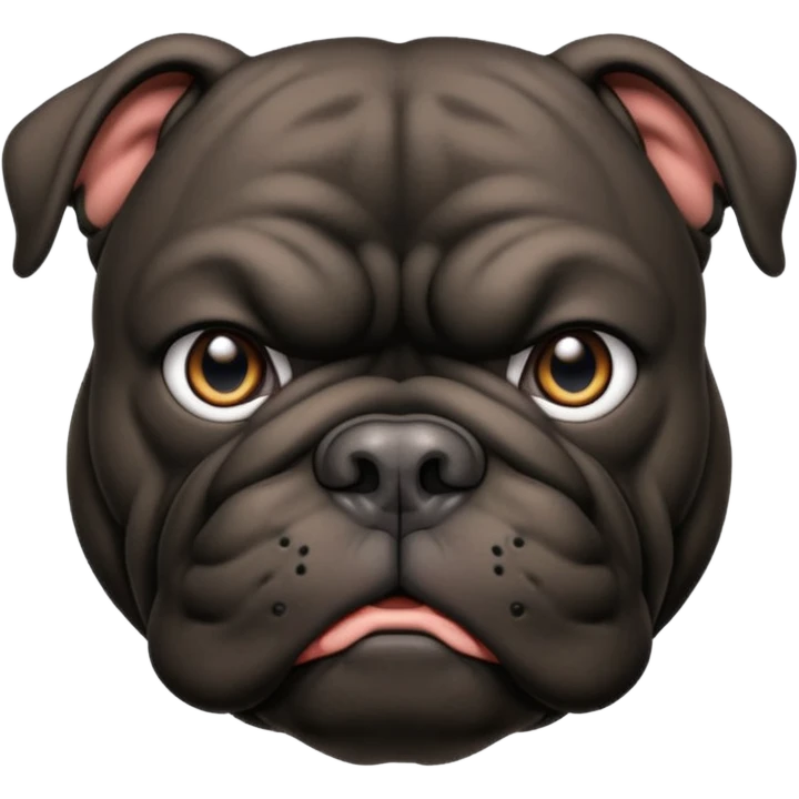 black bulldog Y3 emoji