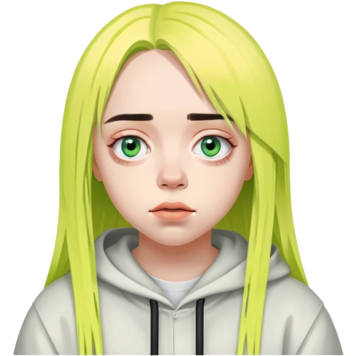 billie eilish face emoji