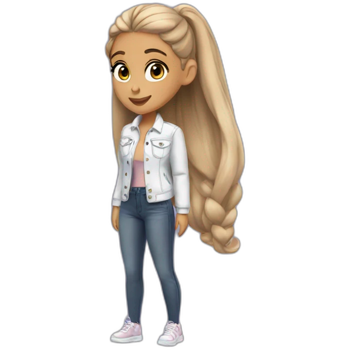 Ariana grande standing emoji