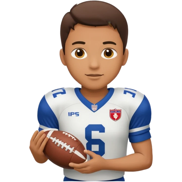 a football player in a match emoji