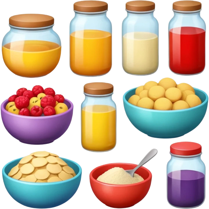 hobby baking ingredients emoji