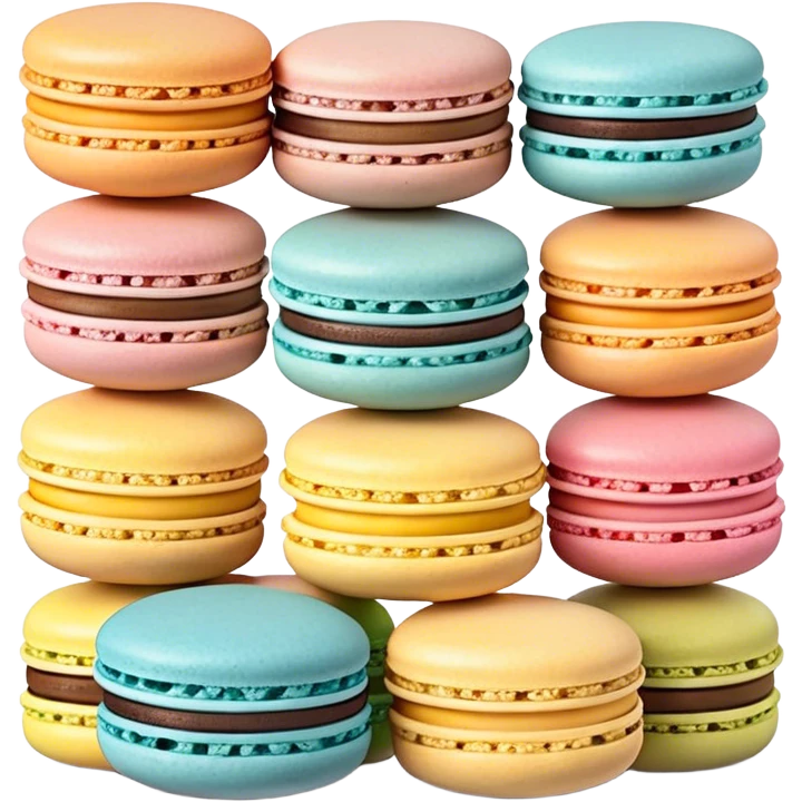 Colourful macarons  emoji