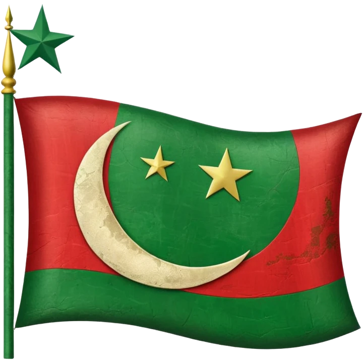 Green Ottoman flagg  emoji