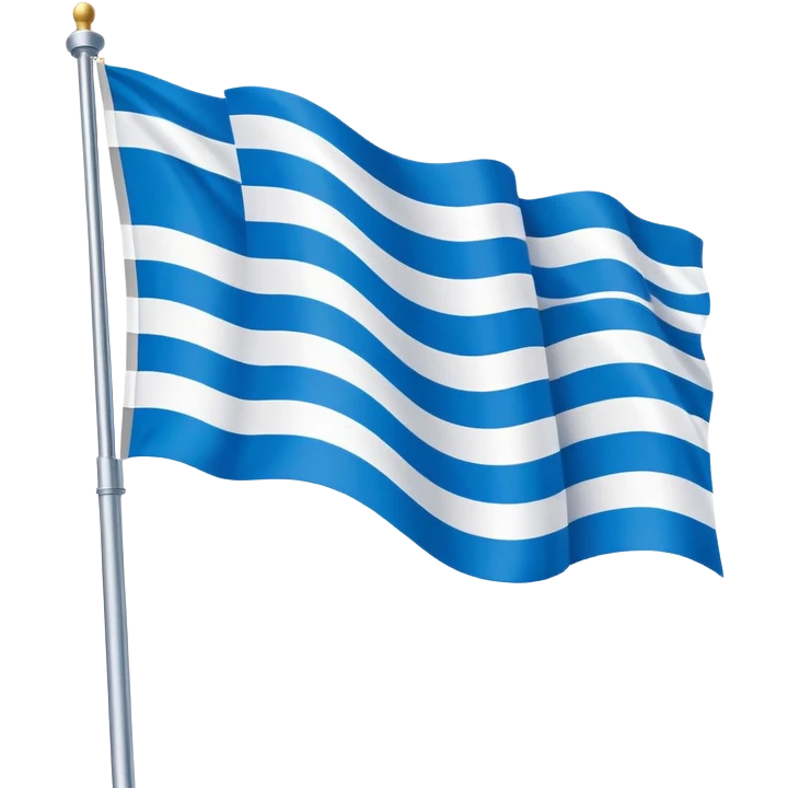 Bavarian flag on a flagpole emoji