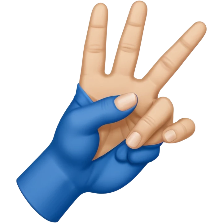 Crip gang sign emoji