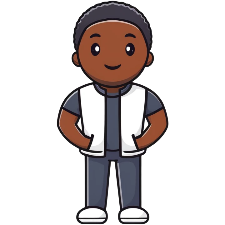 black man emoji