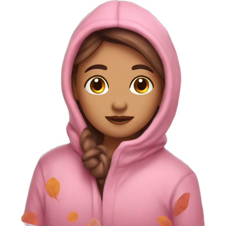 Cozy pink fall  emoji