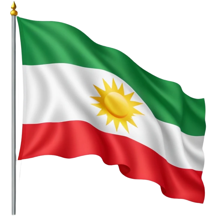 kurdistan flagge emoji