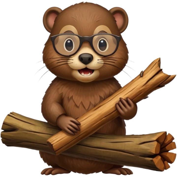 spectacled beaver emoji
