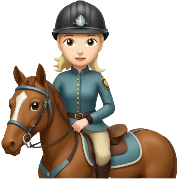 women on horse emoji