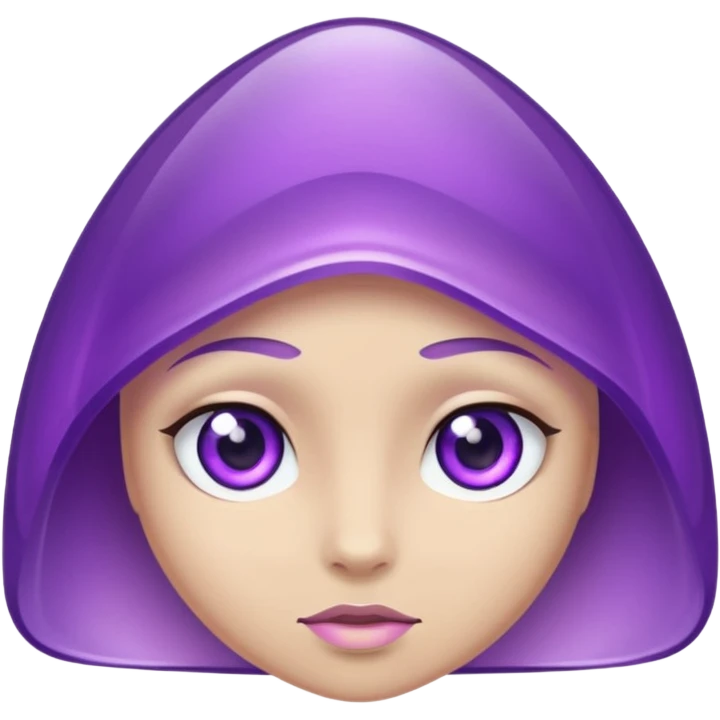 amethytst with eyes cartoon emoji