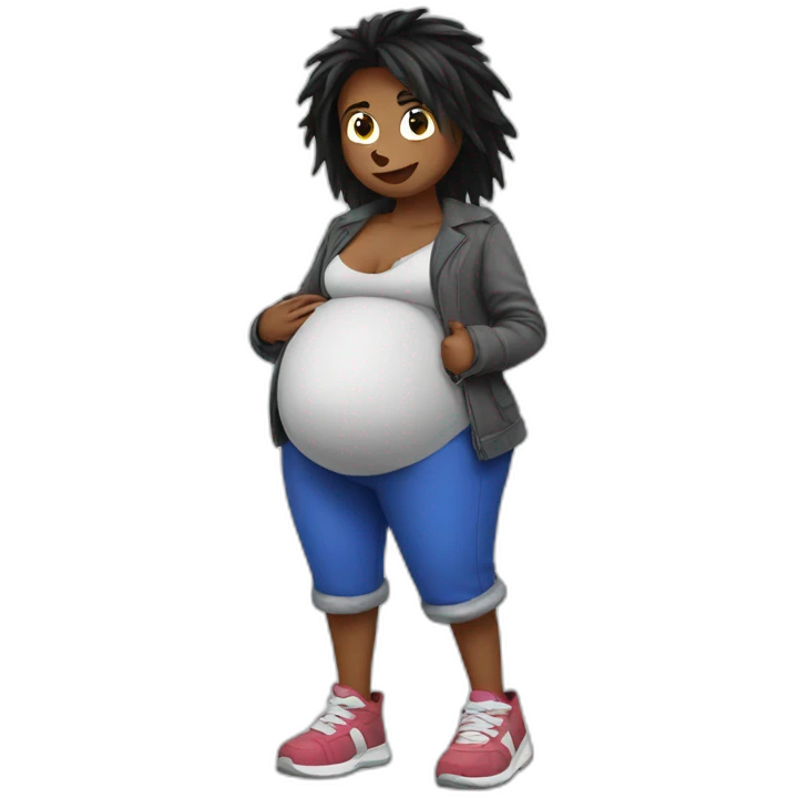 pregnant sonic emoji