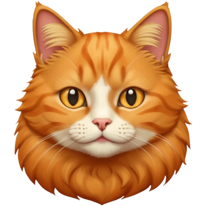 A good -natured cat emoji