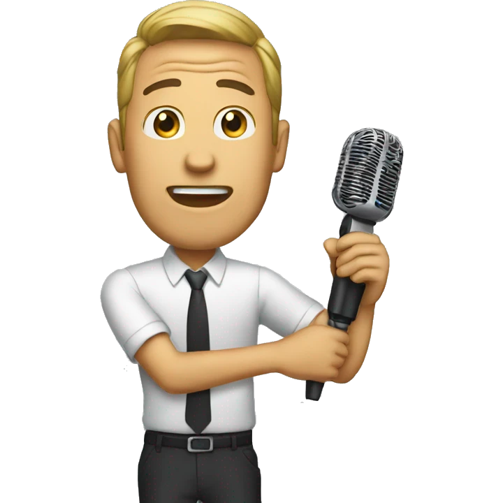 Man dropping mic  emoji