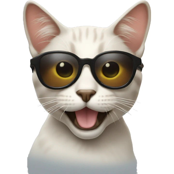 Cat with sunglasses emoji