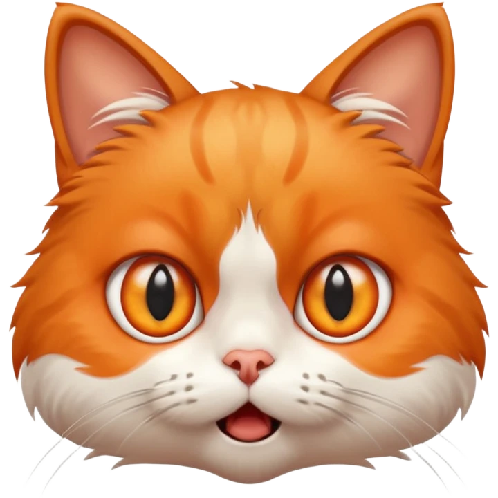 Испуганный кот emoji