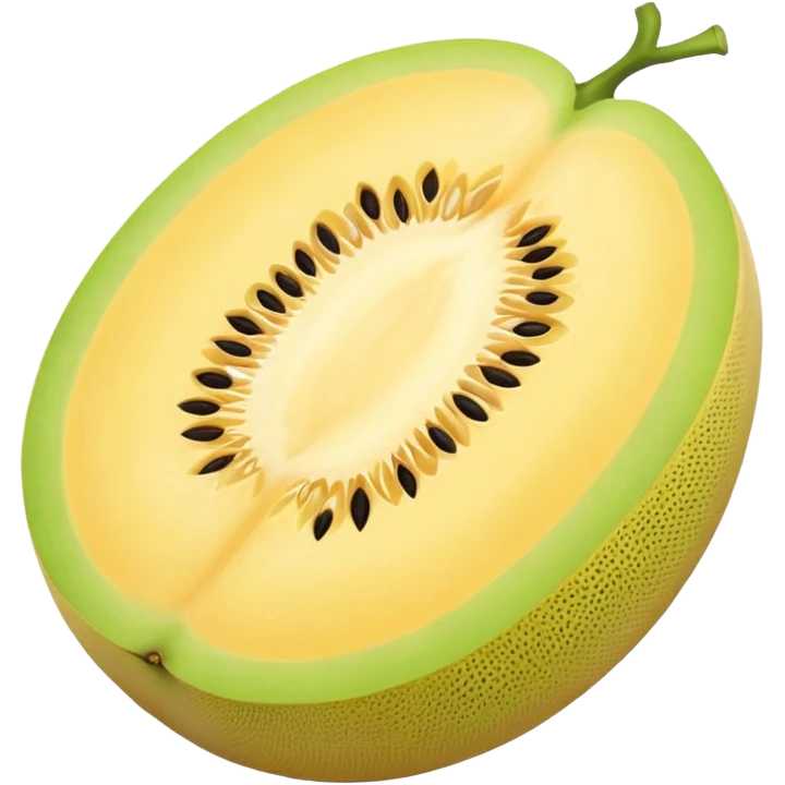 honeydew whole very yellow melon oval shape emoji