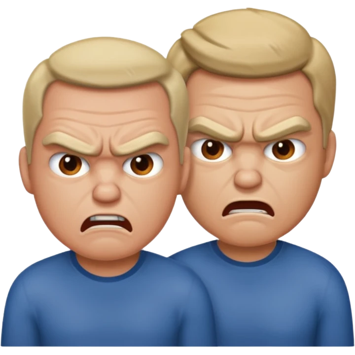 two men arguing emoji