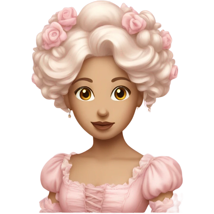 Soft pink Rococo emoji