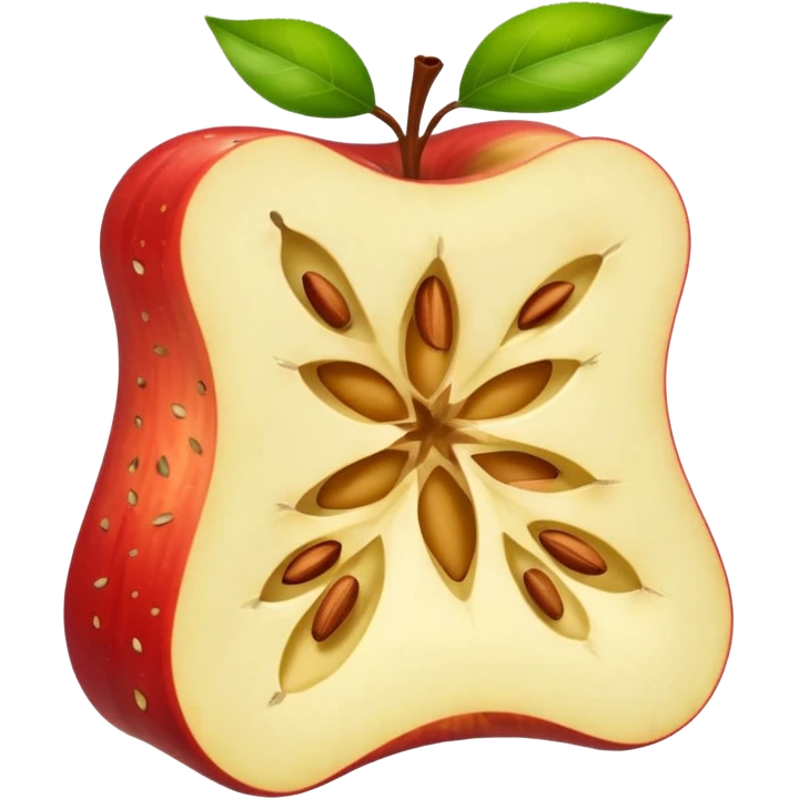 Apple core emoji