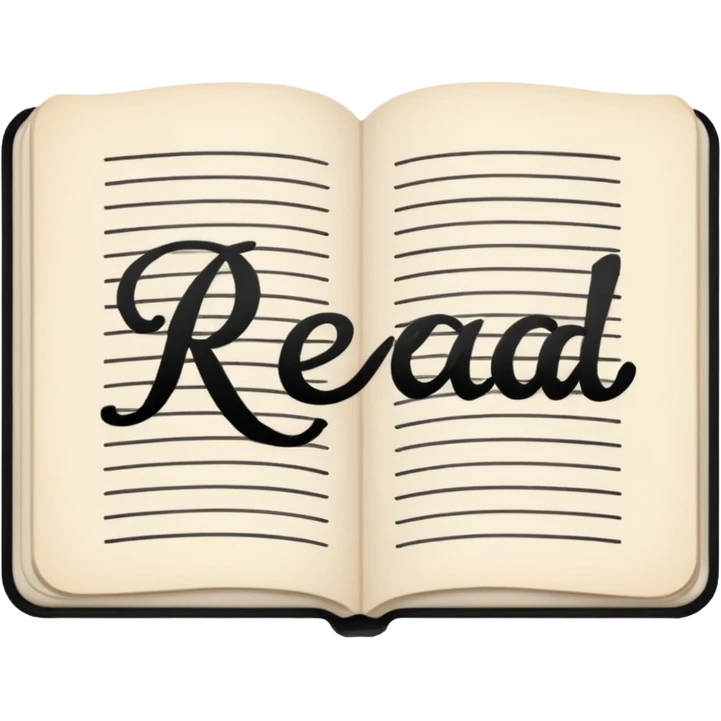 The word "read" emoji