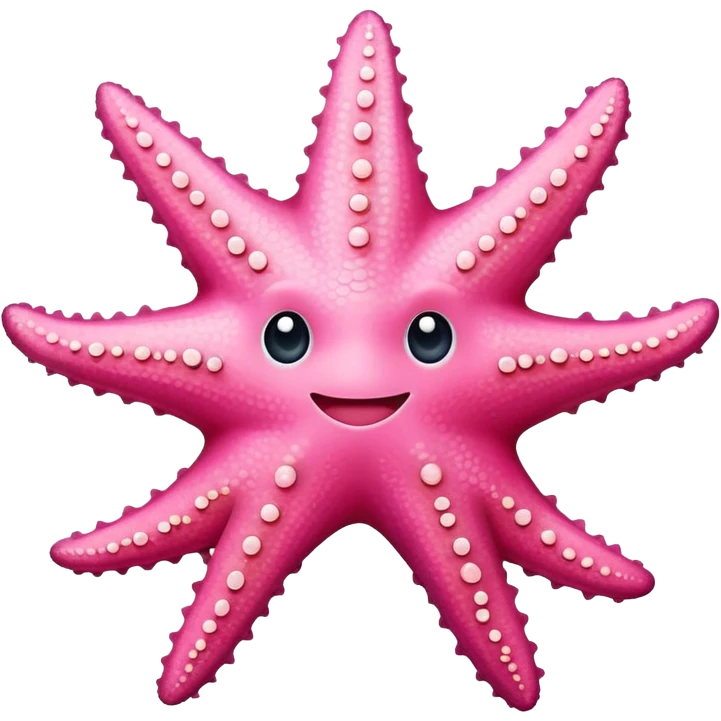 Pink star fish emoji