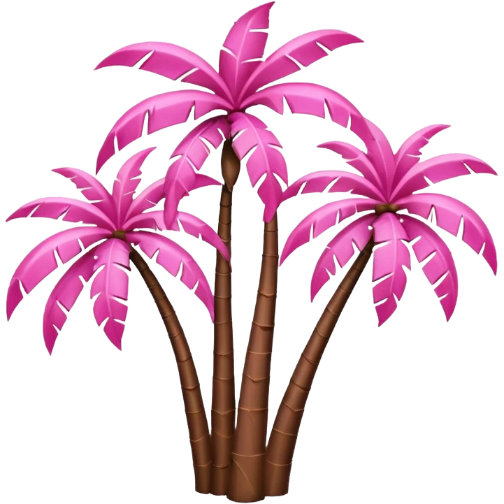palmeras rosa emoji