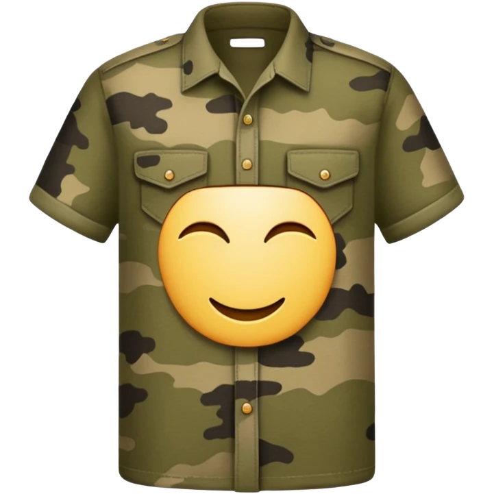 Khaki camo shirt emoji