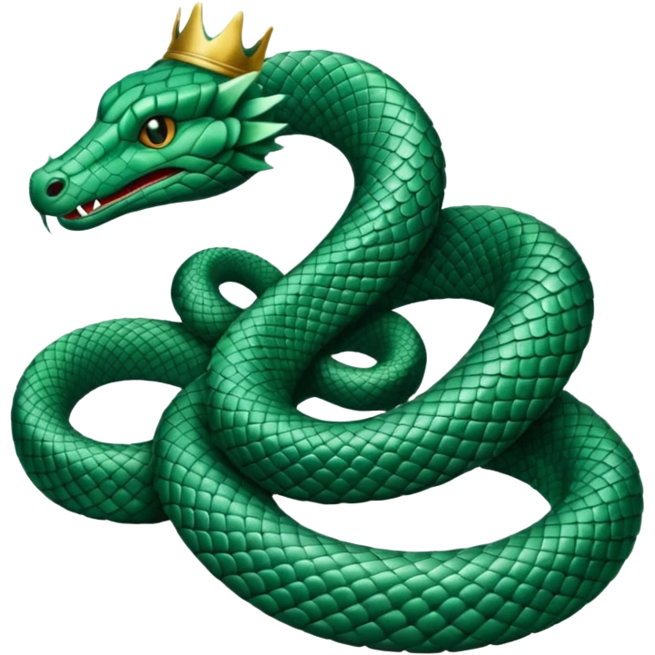 crowned serpent emoji