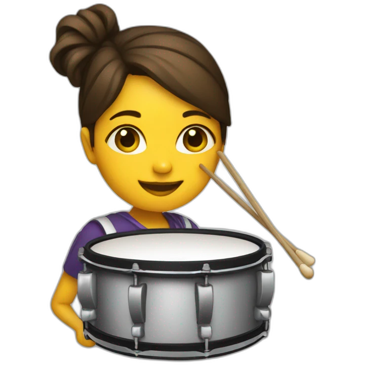 female drumer emoji