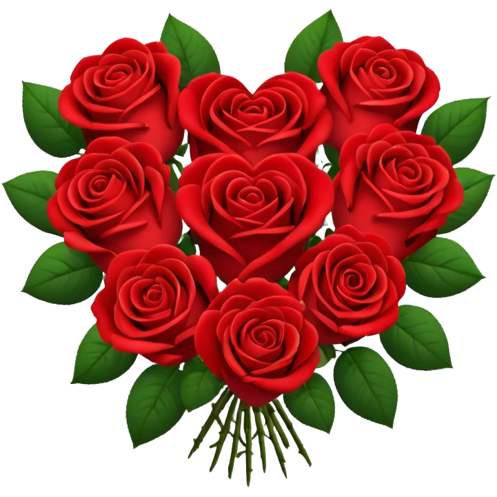 heart bouquet emoji