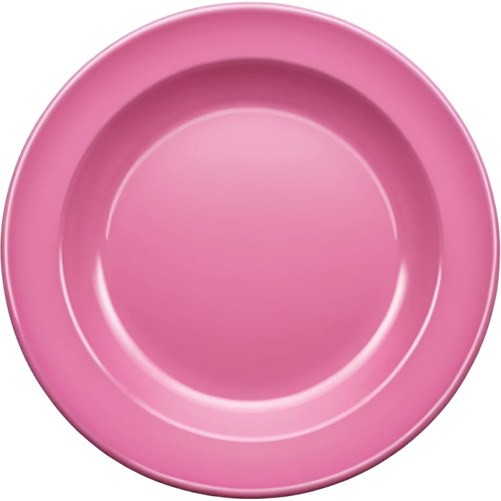 Pink plate emoji