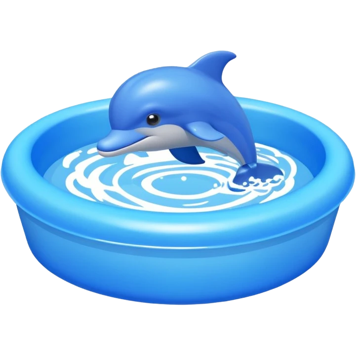 Dolphin kiddie pool emoji