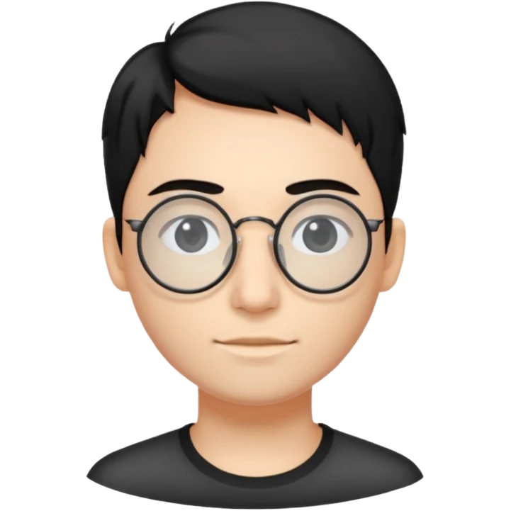 only circle glasses  emoji
