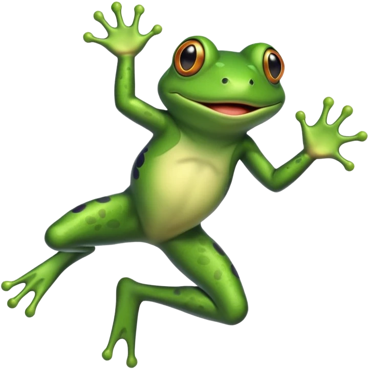 frog jumping emoji